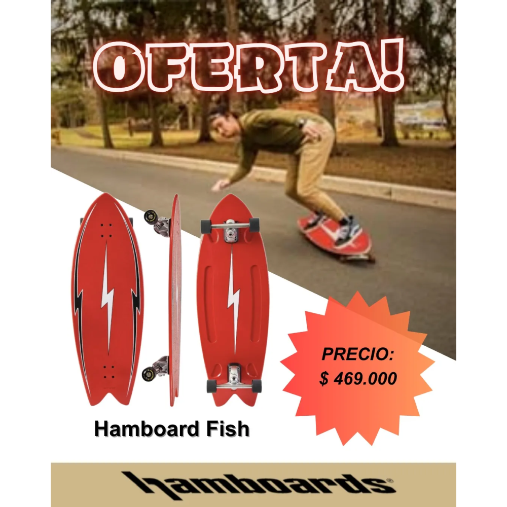 Hamboards Pescadito 43 Birch — Tabla de surf longboard con cola de golondrina