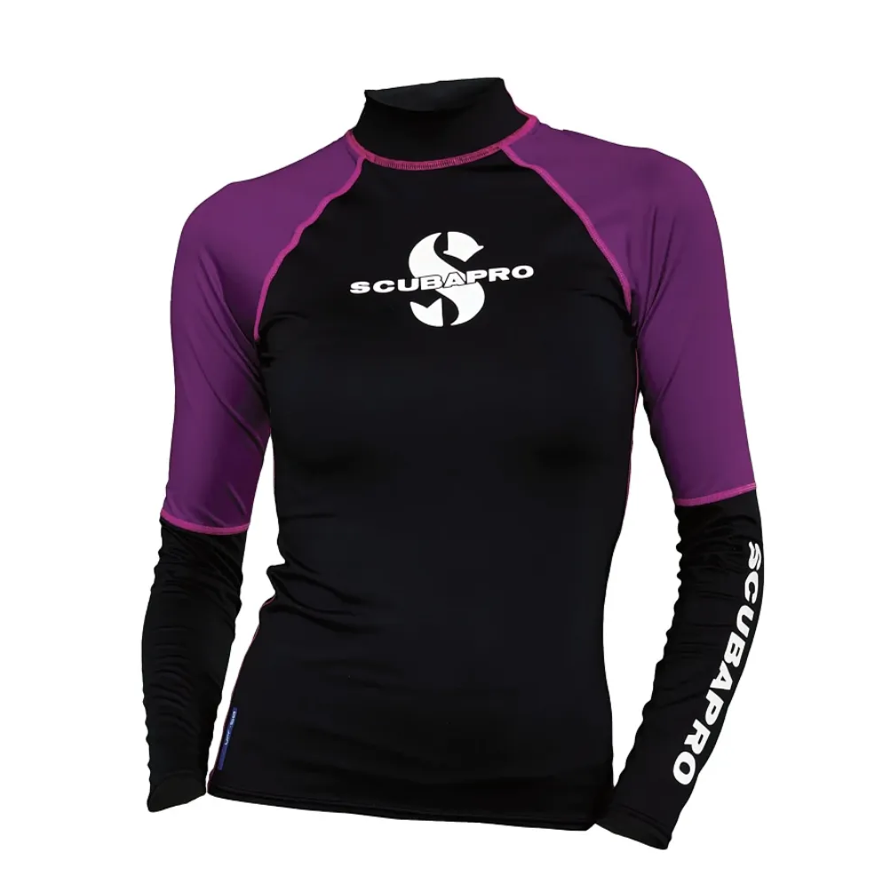 Rash Guard de Manga Larga con UPF 50, Mujer