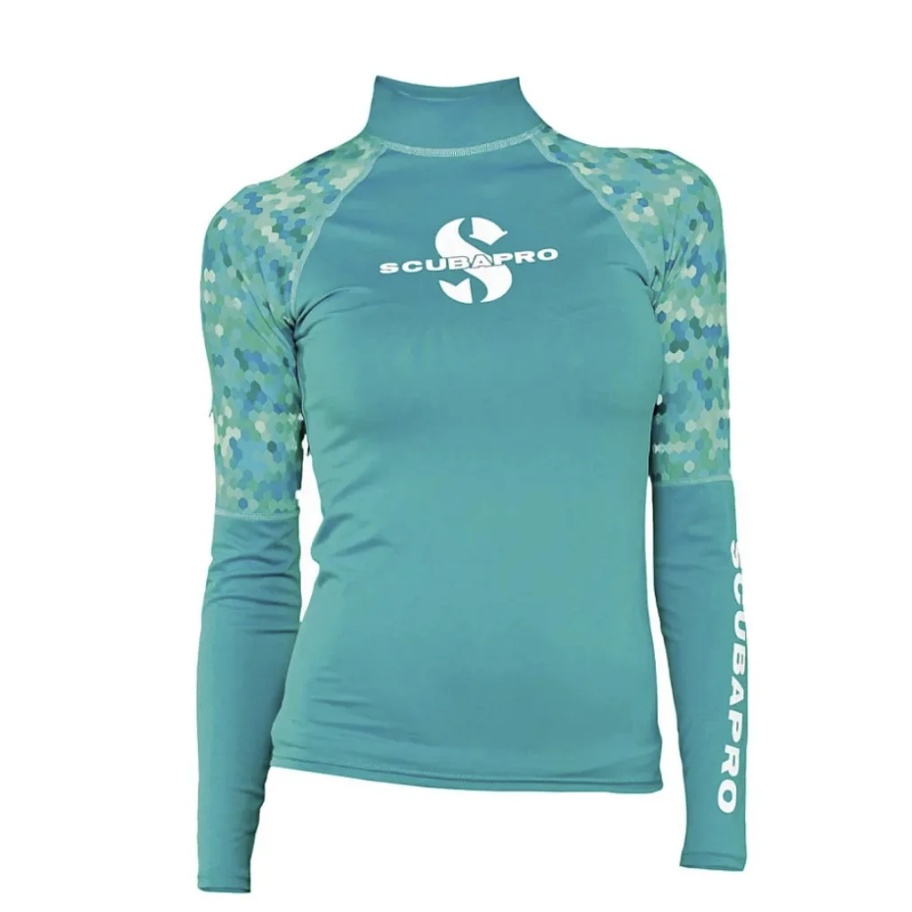 Rash Guard de Manga Larga con UPF 50, Mujer