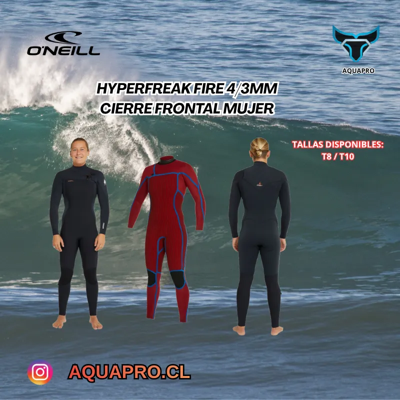 TRAJE MUJER HYPERFREAK FIRE 4.3 MM CZ FULL