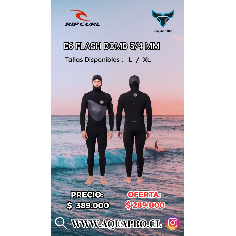 Traje  Flashbomb 5/4 Mm Hooded Chest Zip